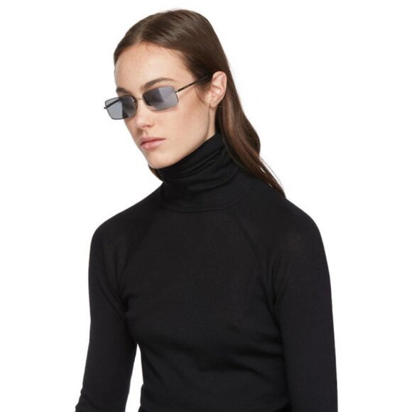 NEW SAINT LAURENT SL252 004 UNISEX SILVER SUNGLASSES SAINT LAURENT SL 252 004 - Picture 2 of 12